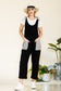 Stripe Contrast Pocket Rib Jumpsuit - All Sizes