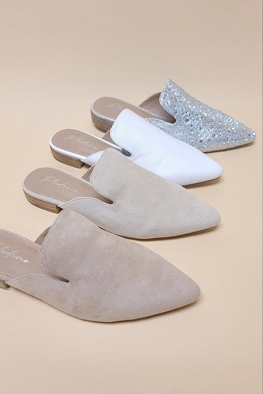 Pointed Toe Slip On Flats