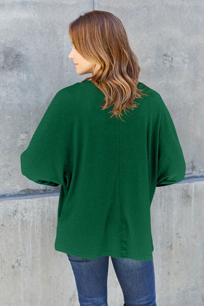 Round Neck Long Sleeve T-Shirt - All Sizes
