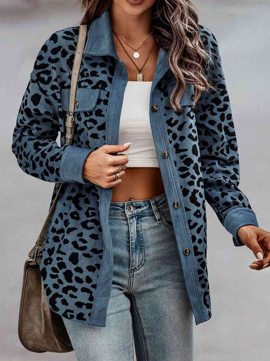 Leopard Buttoned Jacket - All Sizes