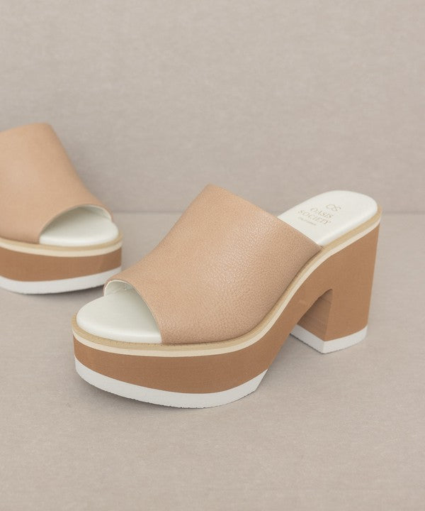 Layered Platform Heel Slides