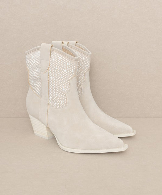 Pearl Studded Western Boots