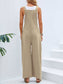 Full Size Square Neck Wide Strap Overalls