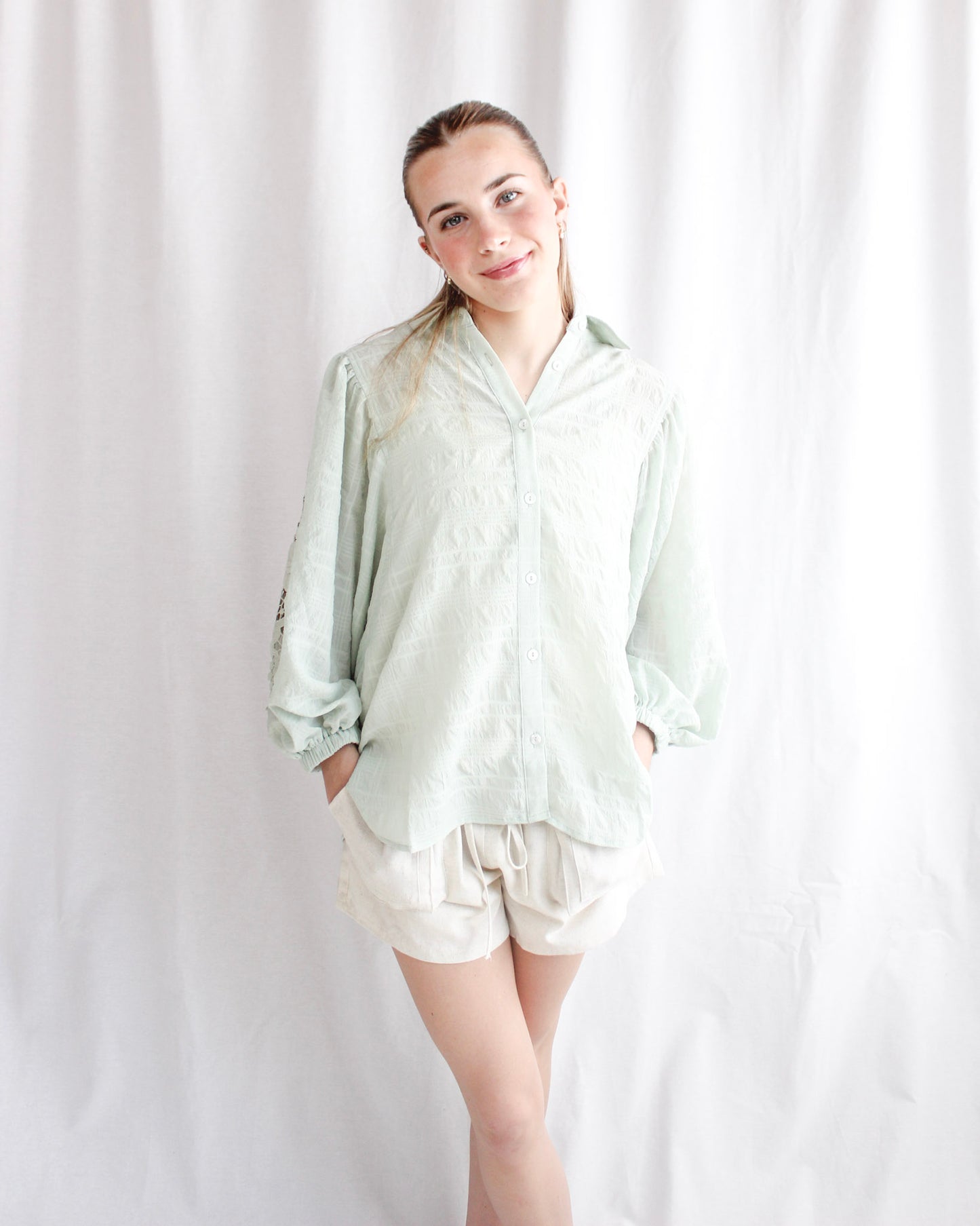 Summer Breeze Button Up Top