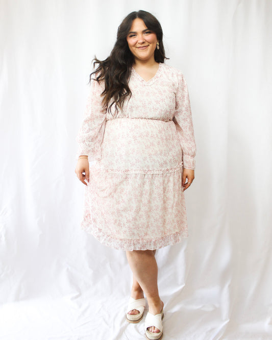 Floral Embrace Tiered Dress