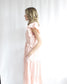 Happy Blooms Ruffle Blush Dress