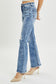 RISEN High Rise Distressed Flare Jeans - All Sizes