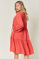 Balloon Sleeve Tiered Dress - All Sizes