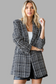 First Love Full Size Lurex Mixed Tweed One Button Blazer