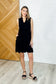Lizzy Tiered Tank Dress in Black