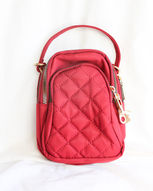 Mini Red Crossbody Purse With Strap