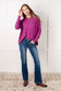 Simply Basic Ribbed Hacci Sweater in Light Plum