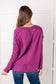 Simply Basic Ribbed Hacci Sweater in Light Plum