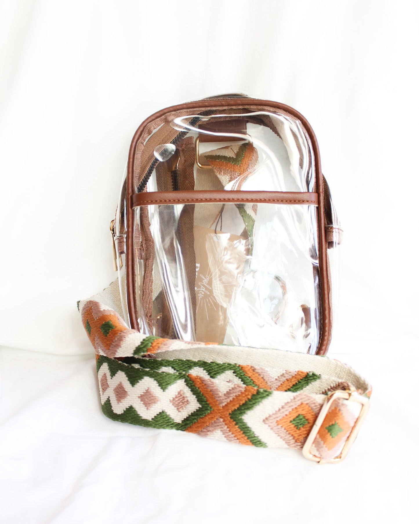 Western Strap Clear Stadium Crossbody