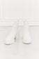 MMShoes Work For It Matte Lug Sole Chelsea Boots in White