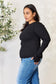 Ribbed Round Neck Long Sleeve Top - All Sizes