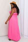 Pink Shirred Sleeveless Dress - All Sizes