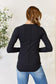 Ribbed Round Neck Long Sleeve Top - All Sizes